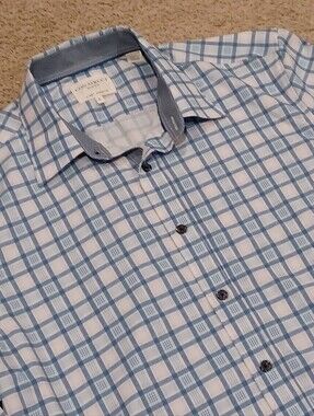 CON.STRUCT brand Men's Slim Fit Performance 4 Way Stretch Dress Shirt Large
